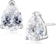 JARDIN Pear Cut Cubic Zirconia Stud Earrings