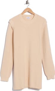 AREA STARS Journee Padded Shoulder Sweater Dress