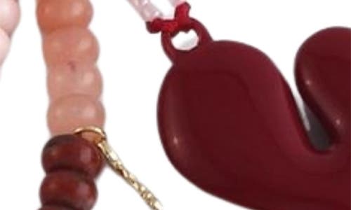 Macrae & Co . Ombré Maroon Bag Charm In Multi