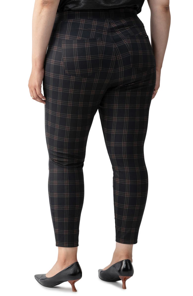 Sanctuary Runway Plaid Ponte Pocket Leggings, Alternate, color, 