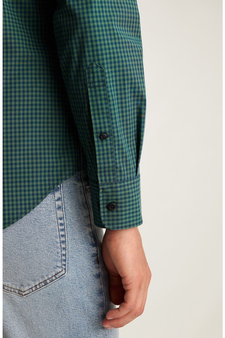Everyday Stretch Cotton Button-Down Shirt, Alternate, color, RALIEGH GINGHAM C48