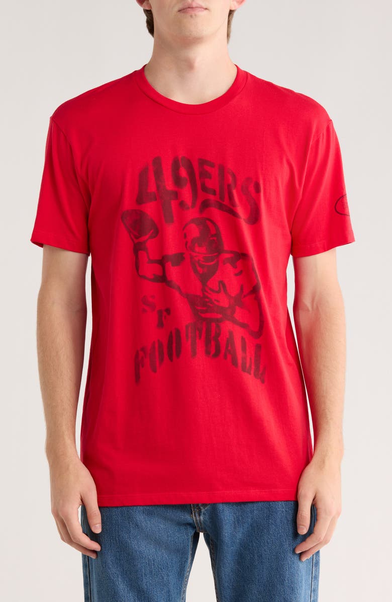 Junk Food NFL 49ers Cotton Graphic T-Shirt, Main, color, Licorice