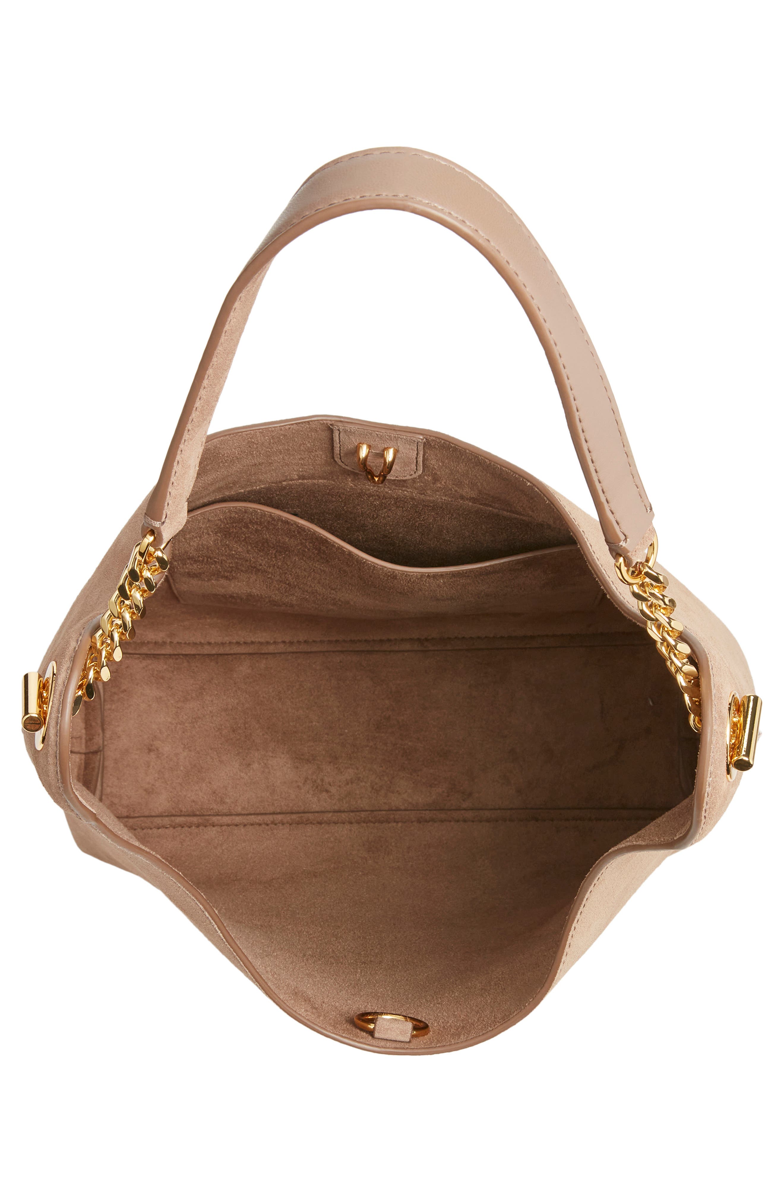 Small Jour Suede Shoulder Bag, Alternate, color, BARK