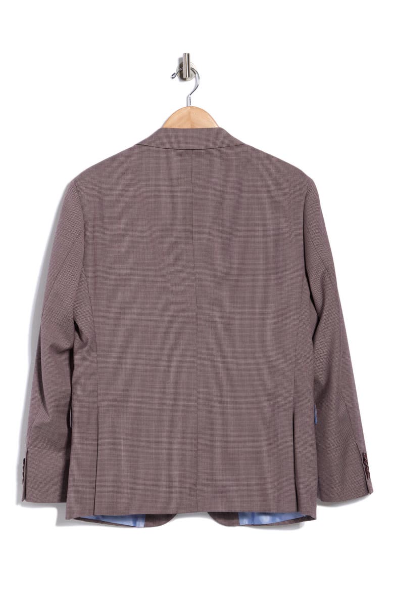 Stretch Wool Blend Suit Jacket, Alternate, color, MAUVE