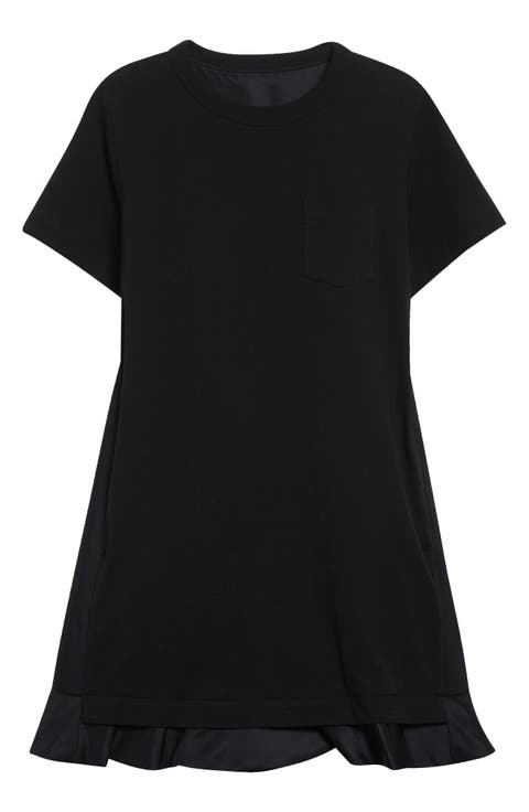 ワンピース SACAI Flounce dress Black Sacai Black Tie Dresses for Women | Lyst