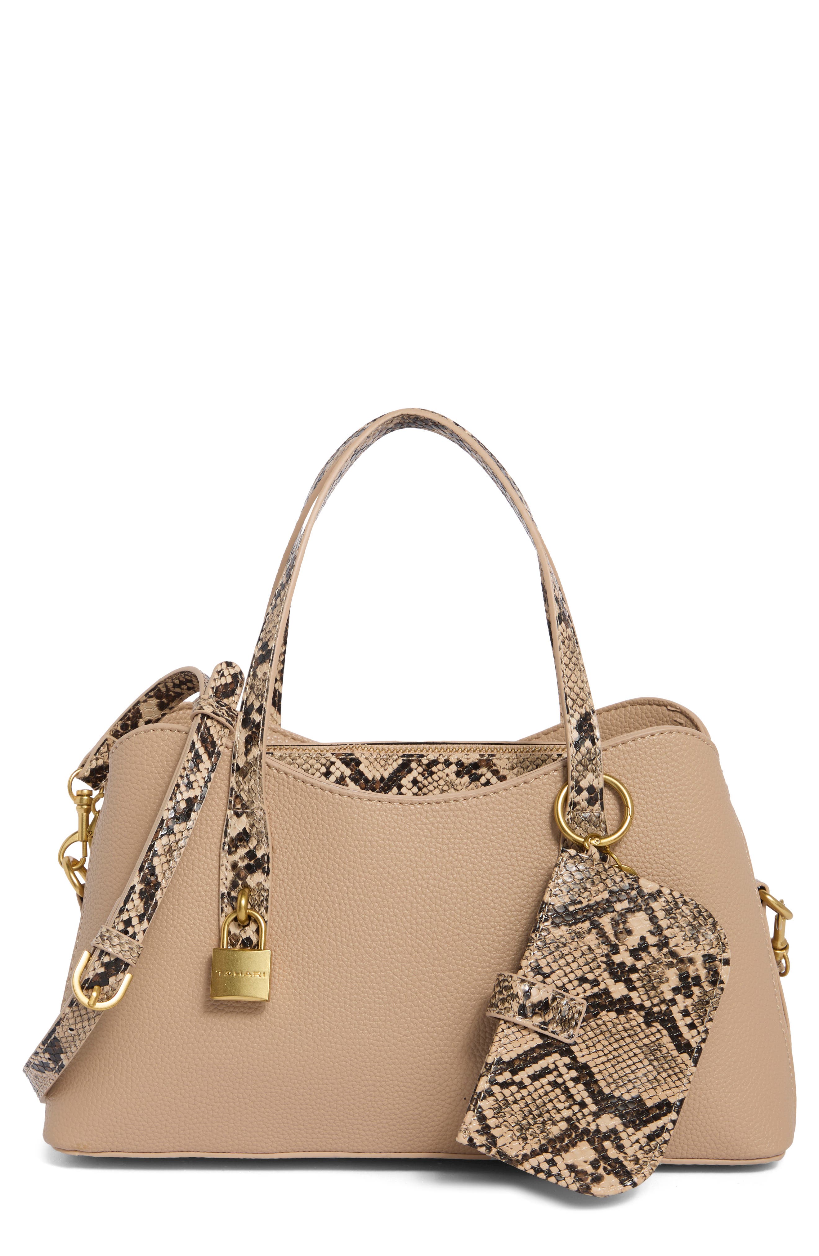Gemma Faux Leather Satchel