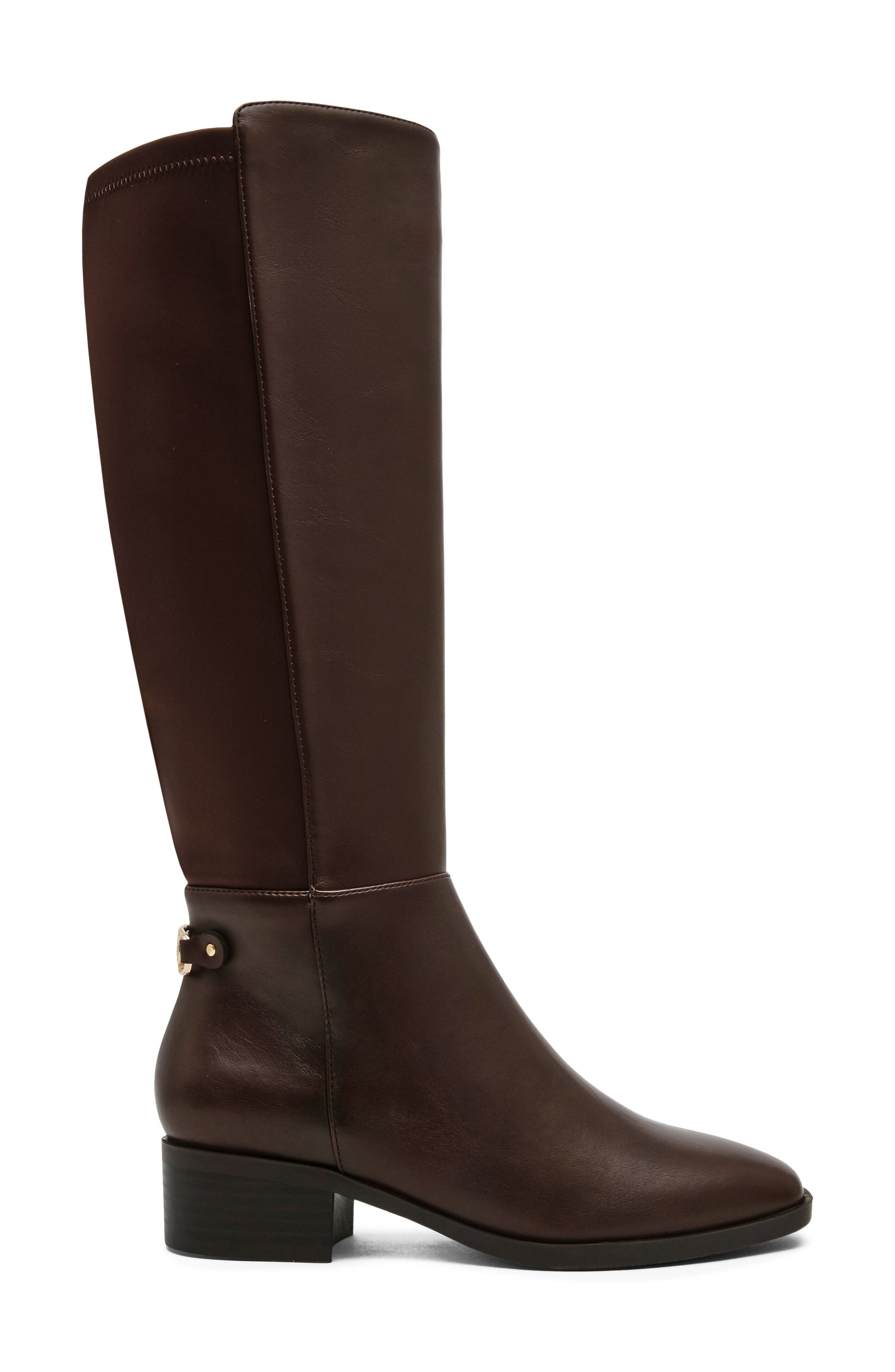 Clinda Knee High Boot, Alternate, color, BROWN PU