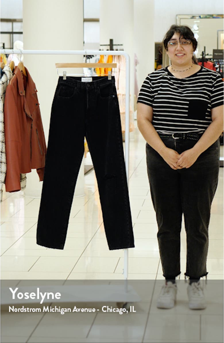 London High Waist Straight Leg Jeans, sales video thumbnail