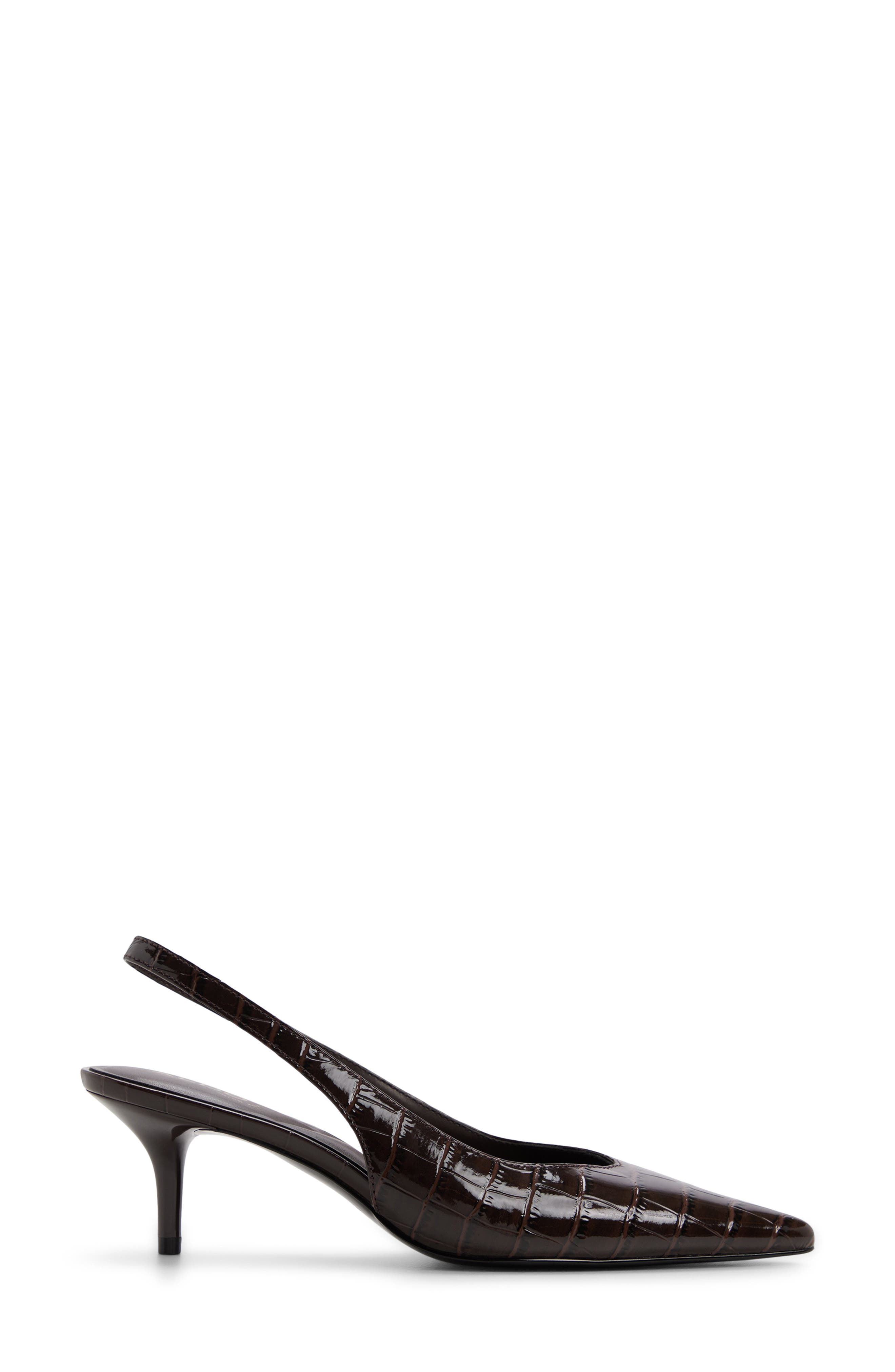 Cloeliaa Slingback Pointed Toe Pump, Alternate, color, DARK BROWN