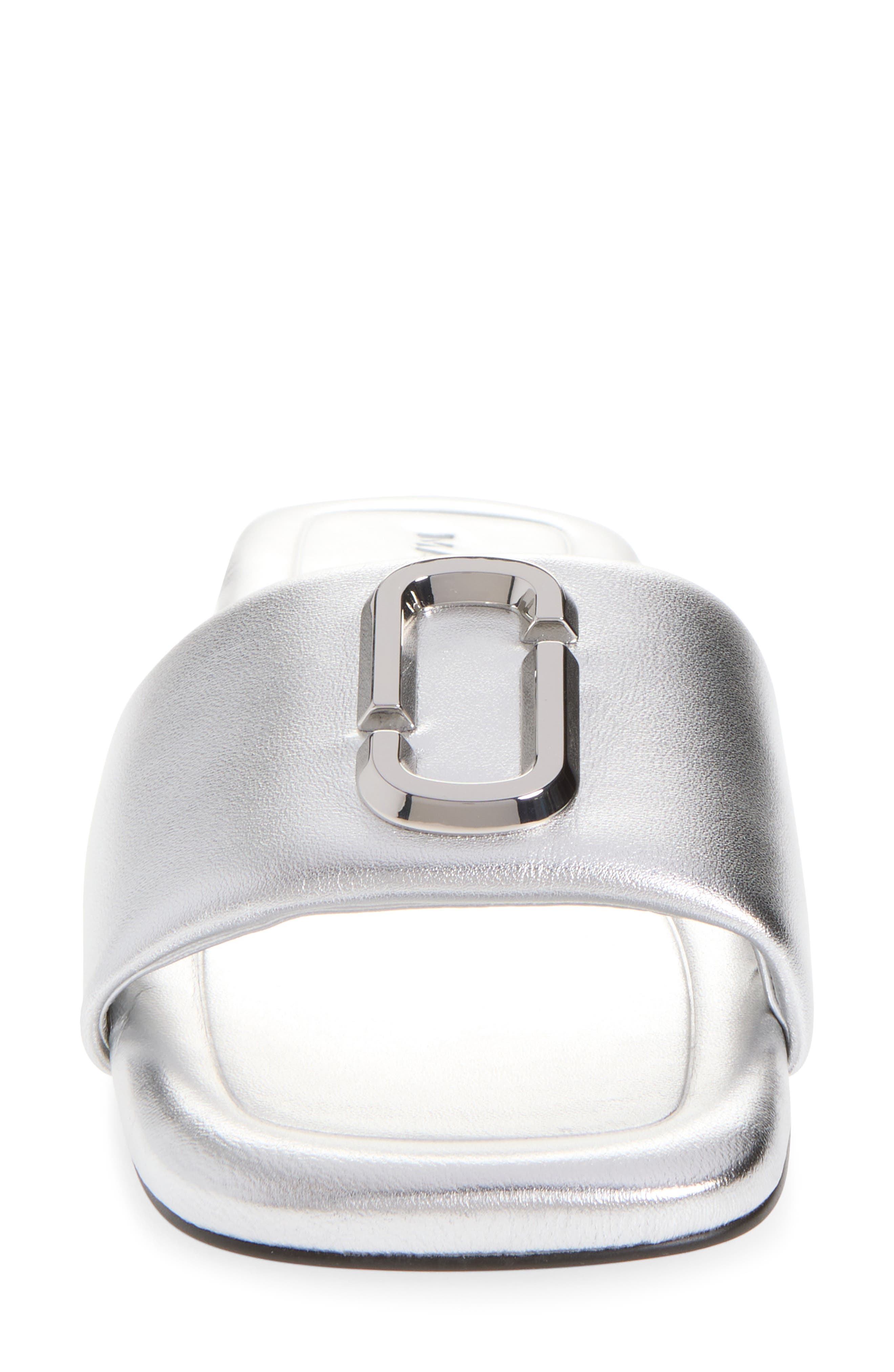 The J Marc Metallic Slide Sandal, Alternate, color, SILVER