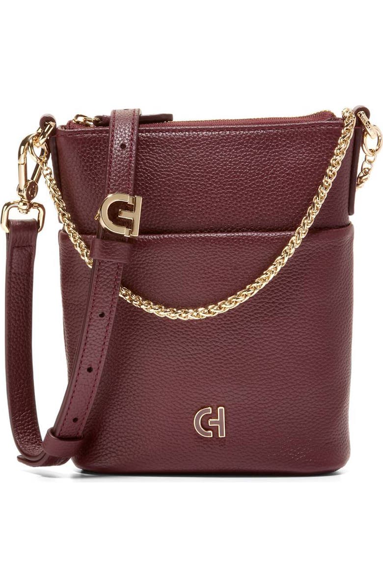 Cole Haan Mini Mainline North/South Leather Bucket Bag, Main, color,