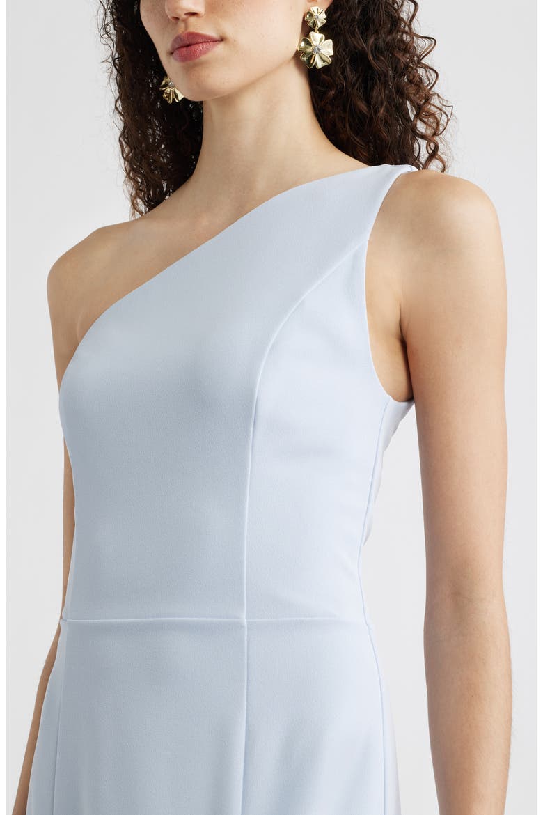 One-Shoulder Maxi Cocktail Dress, Alternate, color, BLUE HALOGEN
