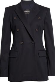 Emporio Armani Cotton Couture Double Breasted Blazer