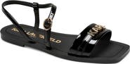 KARL LAGERFELD PARIS Miram Flat Strappy Sandal