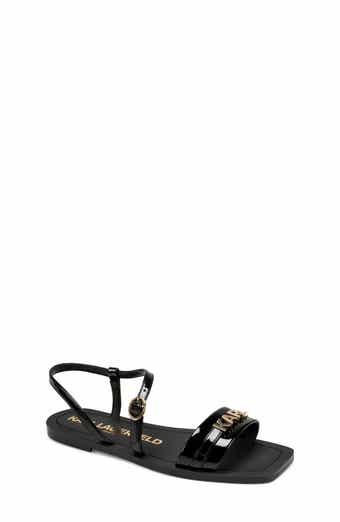 KARL LAGERFELD PARIS Miram Flat Strappy Sandal
