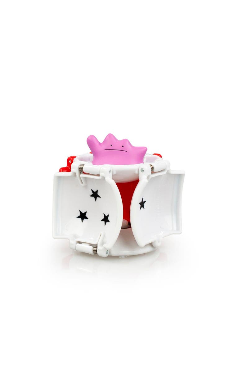 Toynk Pokémon Throw 'N' Pop Poké Ball & Ditto Set | Includes Ball & 2" Ditto Figure, Alternate, color, Red/White
