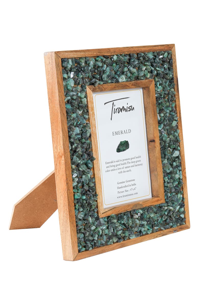 Tiramisu Gemstone Picture Frame, Alternate, color, Green