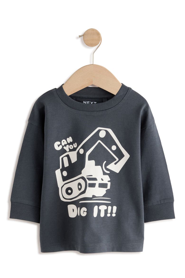 Kids' Assorted 3-Pack Digger Cotton Graphic T-Shirts, Alternate, color, GREEN