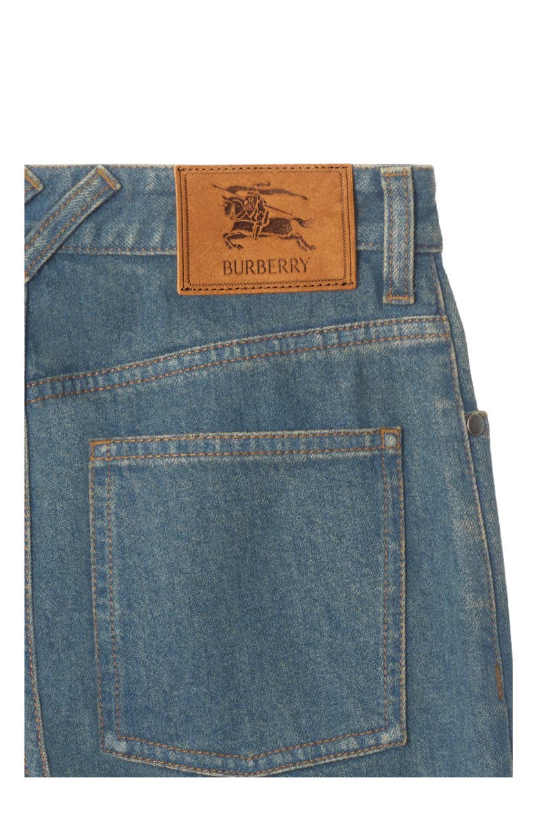 Burberry Mid-rise Straight Jeans, Alternate, color, Mid Blue