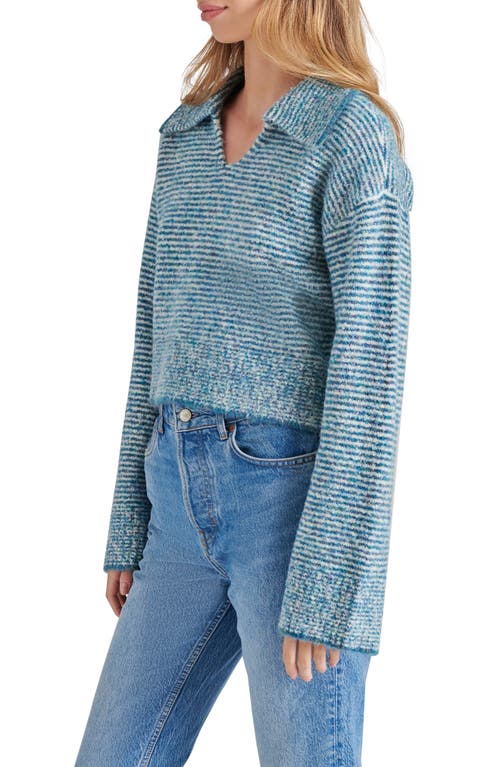 Steve Madden Esther Johnny Collar Sweater In Blue