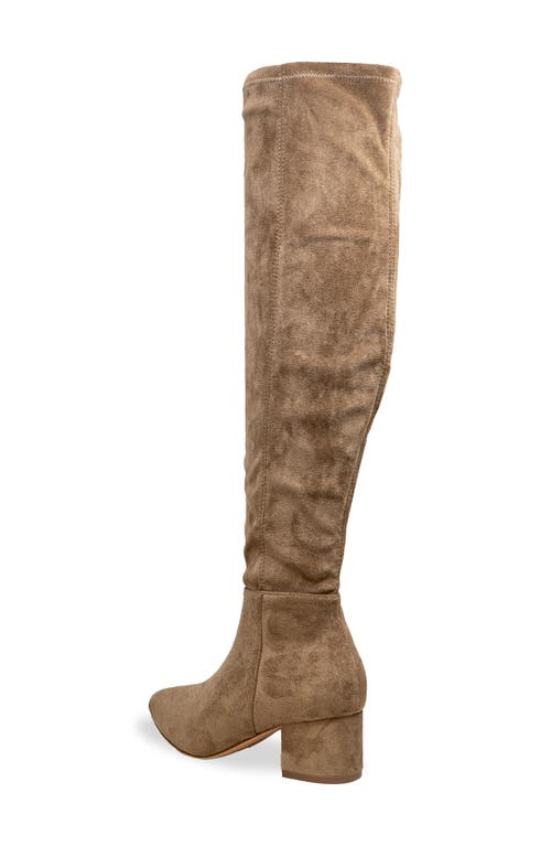 Chase & Chloe Chase And Chloe Wynter Over The Knee Boot In Brown