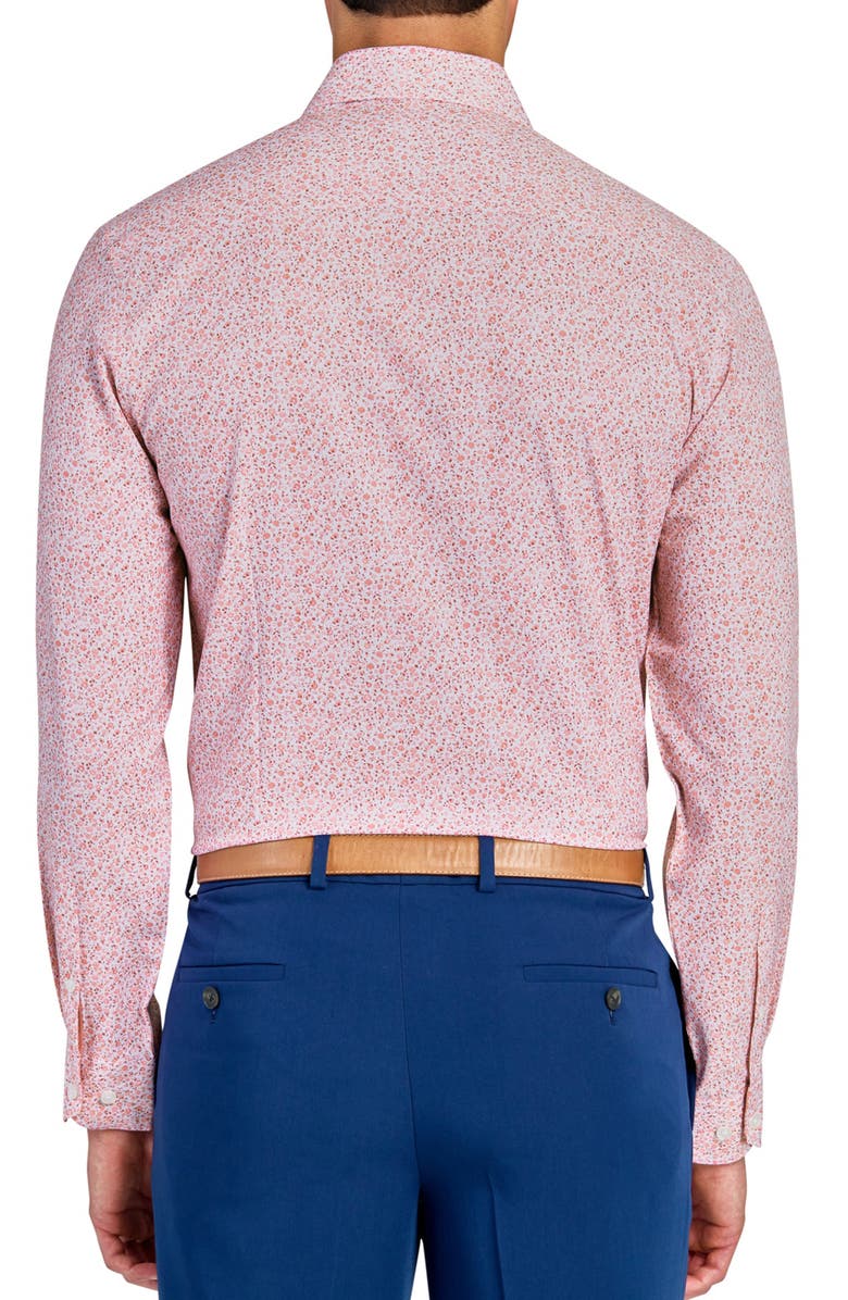 W.R.K Slim Fit Ditsy Floral Performance Dress Shirt, Alternate, color, 