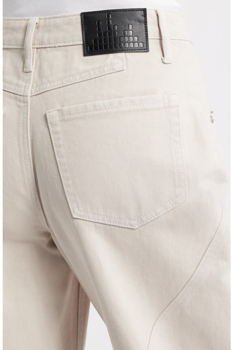 Spliced Seam Barrel Leg Jeans, Alternate, color, GREY