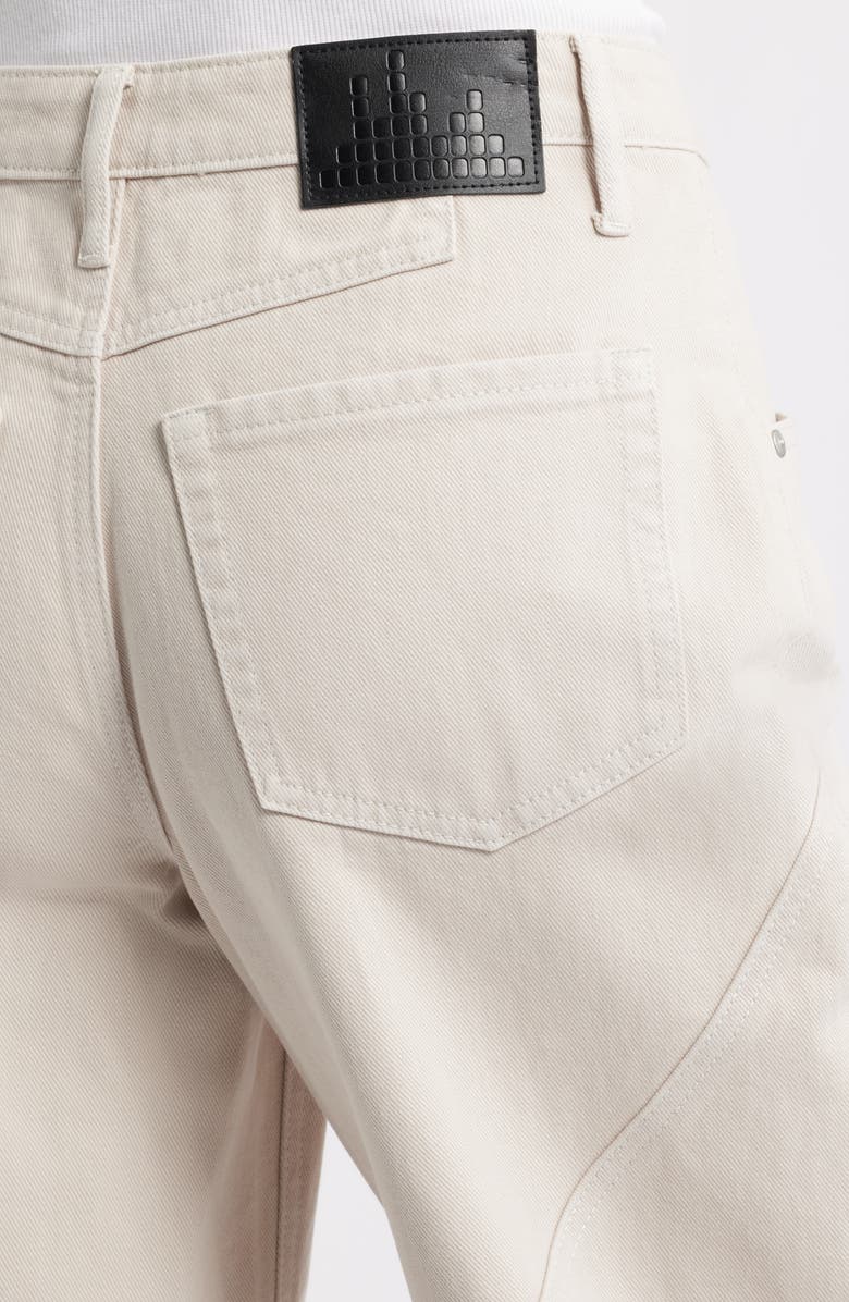 CITY BLUES Spliced Seam Barrel Leg Jeans, Alternate, color, Grey