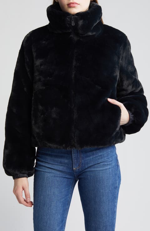 Jeon Wind & Water Resistant Reversible Faux Shearling & Recycled Polyester Puffer Jacket