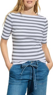 Sanctuary Boat Neck Rib Top