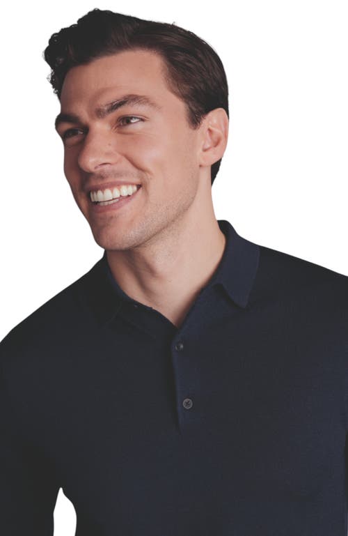 CHARLES TYRWHITT CHARLES TYRWHITT MERINO POLO LONG SLEEVE SWEATER 