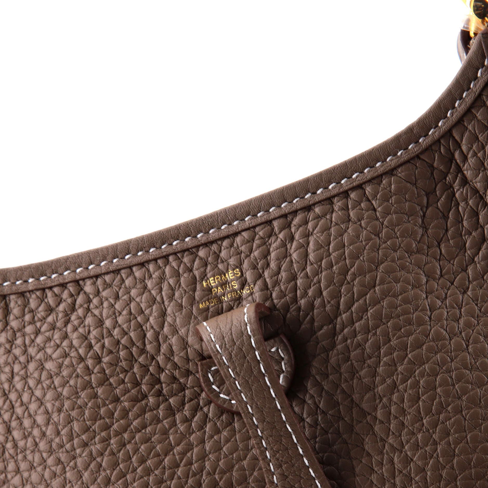 Pre-Owned Hermes Evelyne Bag Gen III Clemence TPM, Alternate, color, Etoupe