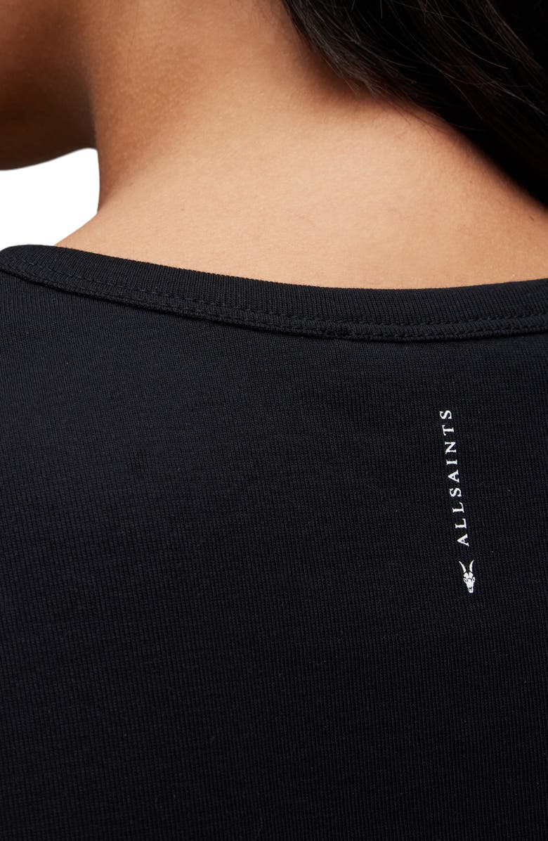 AllSaints Evie Cotton V-Neck T-Shirt, Alternate, color, 