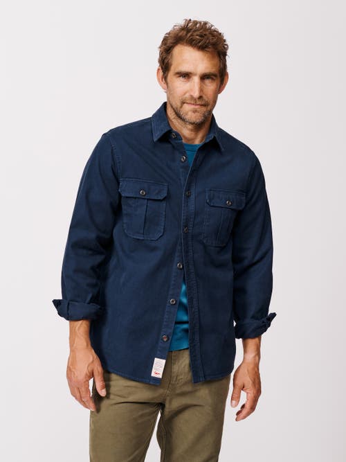 Aubin Dovedale Overshirt In Blue
