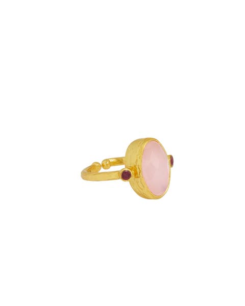 Lucia Rose Quartz Cocktail Ring