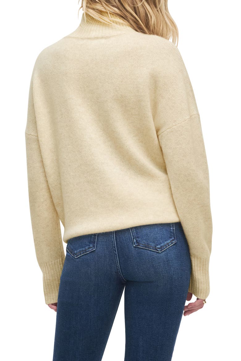 The Maddie Turtleneck Cashmere Sweater, Alternate, color, OATMEAL