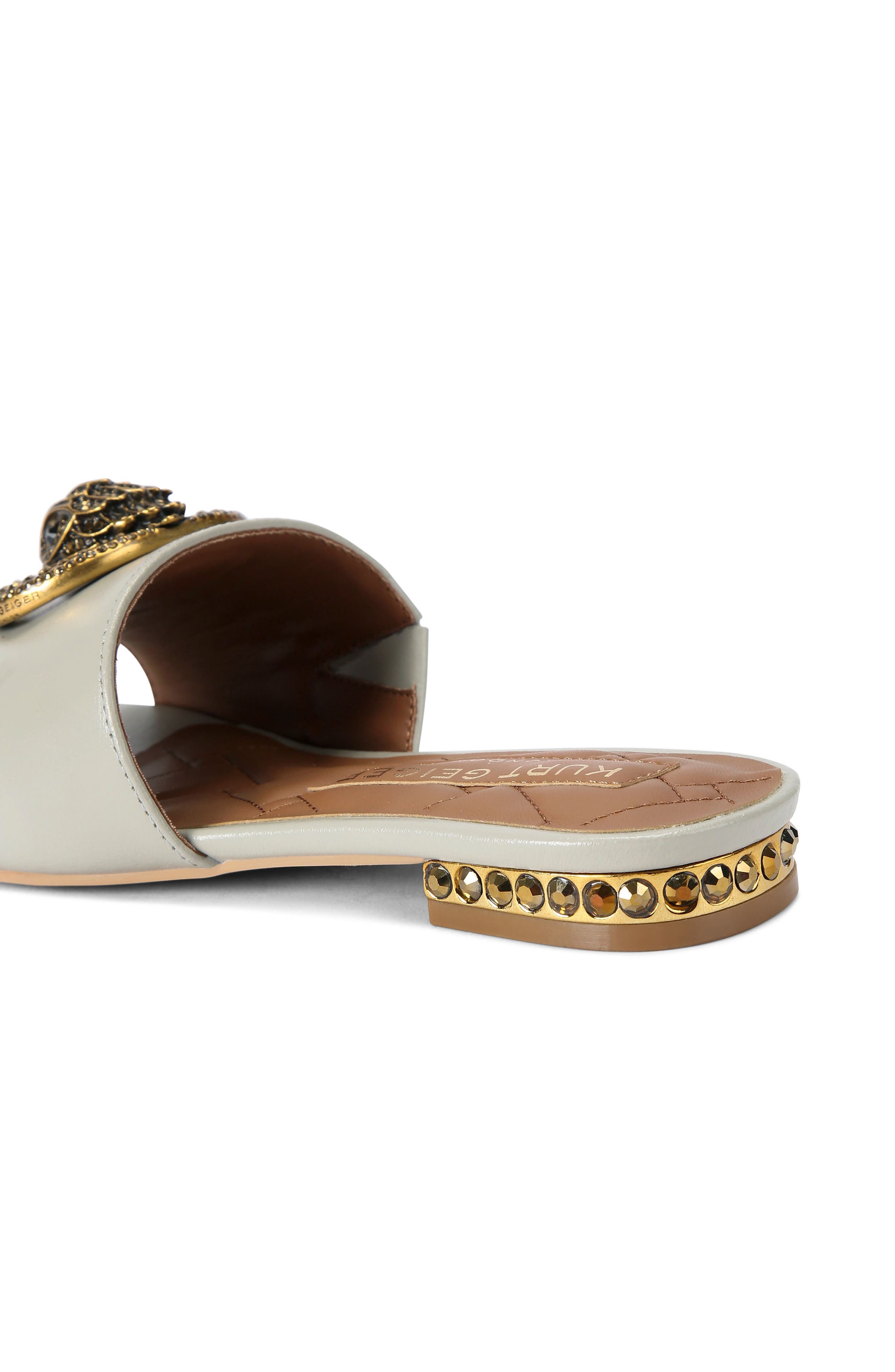Chelsea Leather Slide Sandal, Alternate, color, LIGHT/ PASTEL GREY