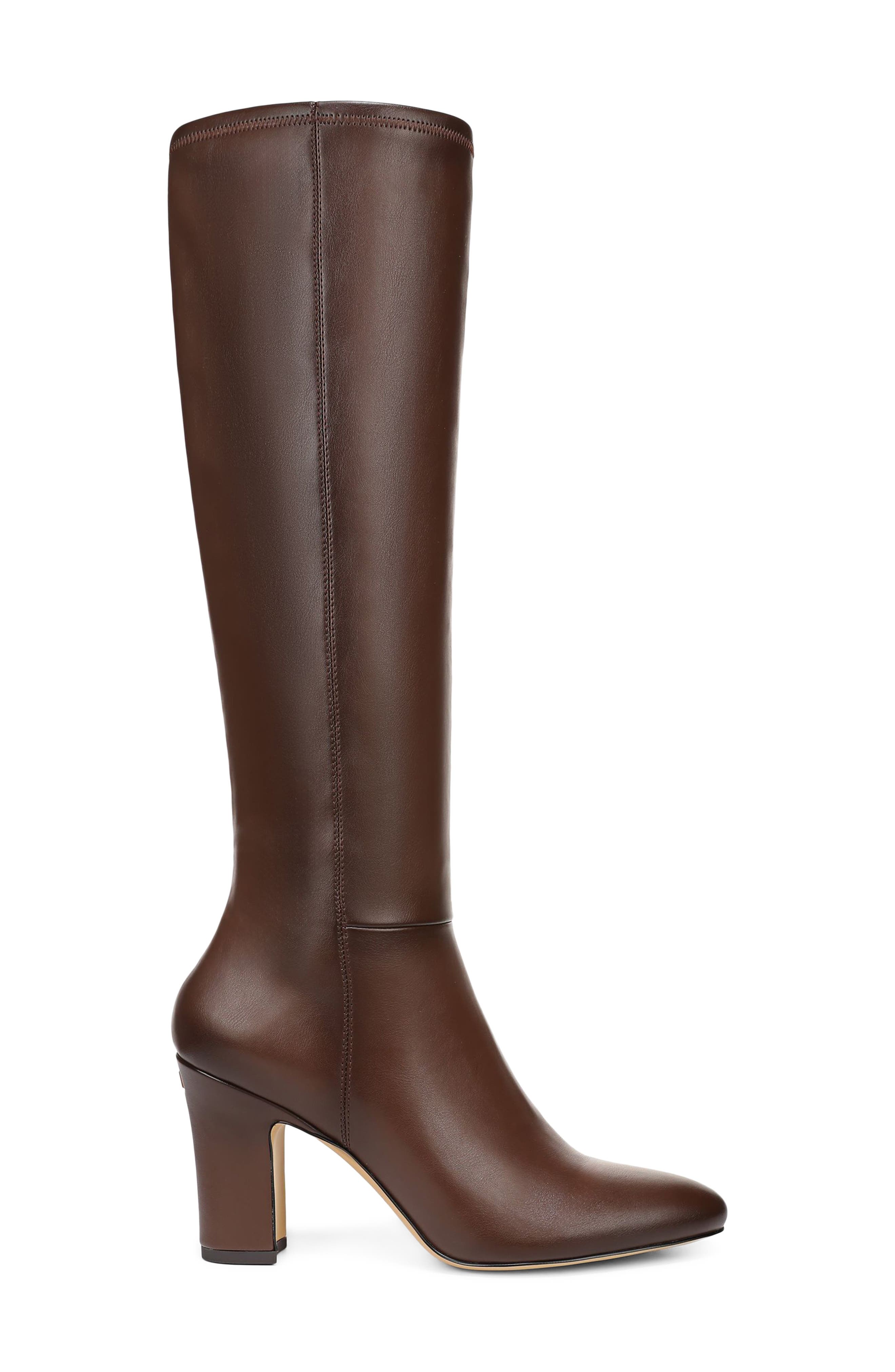 Flexa Joicy Pointed Toe Knee High Boot, Alternate, color, BROWN
