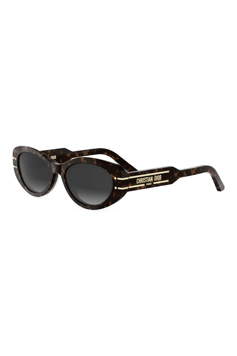 'DiorSignature B8U Butterfly Sunglasses, Alternate, color, DARK HAVANA / GRADIENT SMOKE