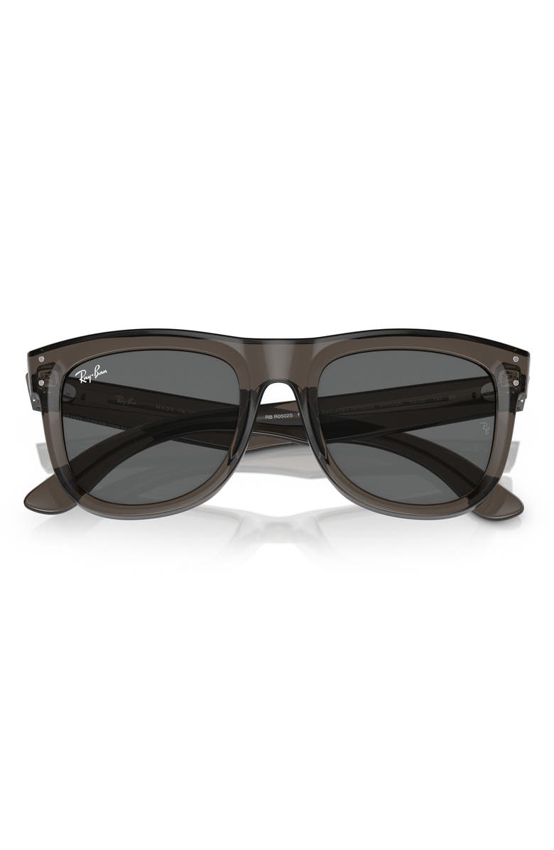 Ray-Ban Reverse Wayfarer 53mm Square Sunglasses, Alternate, color, Dark Grey