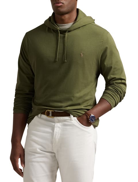Polo Ralph Lauren Men's Jersey Hooded T-Shirt Green Size XX-Large