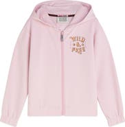 Scotch & Soda Kids' Wild & Free Graphic Zip-Up Hoodie