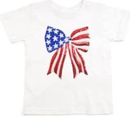 Sweet Wink Patriotic Sequin Bow Patch Short Sleeve T-Shirt