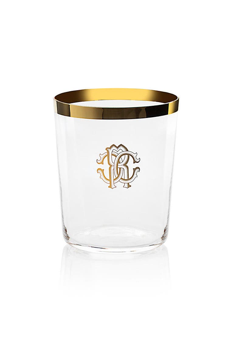 CAVALLI Classic Old Fashion Glass, Main, color, Gold