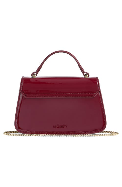 Lk Bennett Annabelle Grab Leather Top Handle Bag In Burgundy