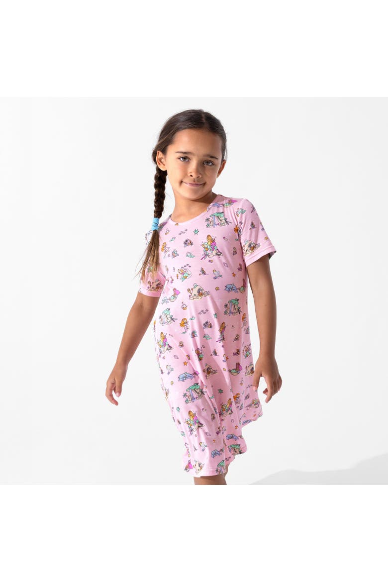 Kids' Mermaid Lagoon Short Sleeve Dress, Alternate, color, Mermaid Lagoon