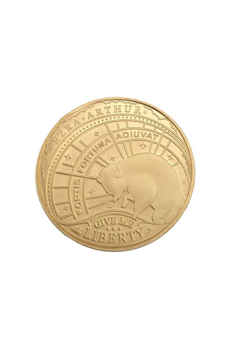 Solid Brass Ultimate Decision Coin, Main, color, Brass
