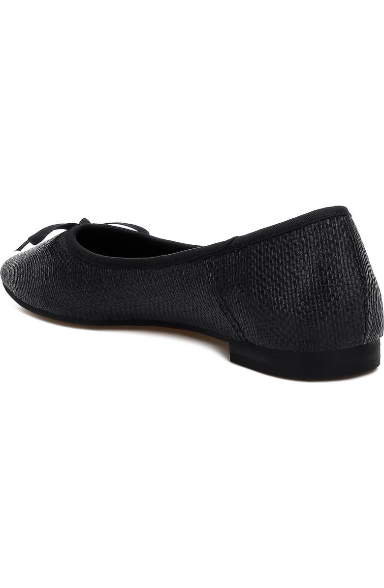 Rag & Co Paper Water Repellent Ballet Flat, Alternate, color, Black