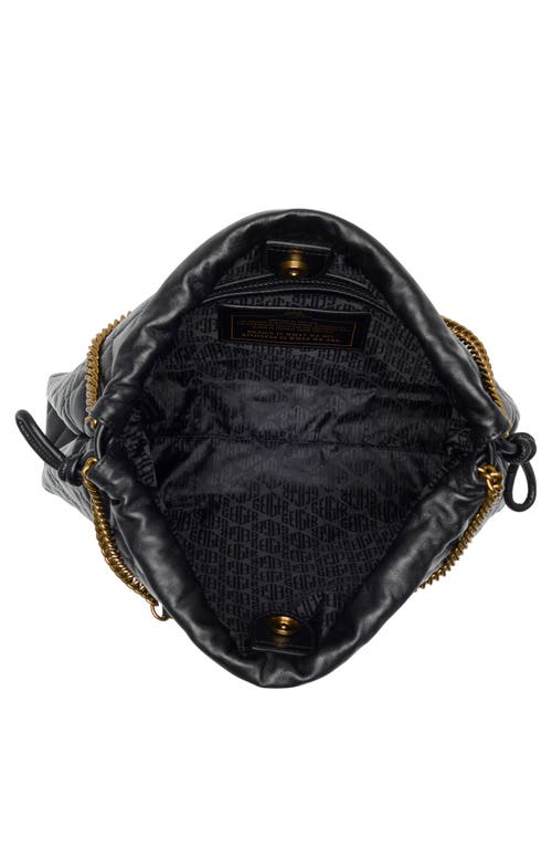 KURT GEIGER KURT GEIGER LONDON BRIXTON DRAWSTRING QUILTED LEATHER SHOULDER BAG