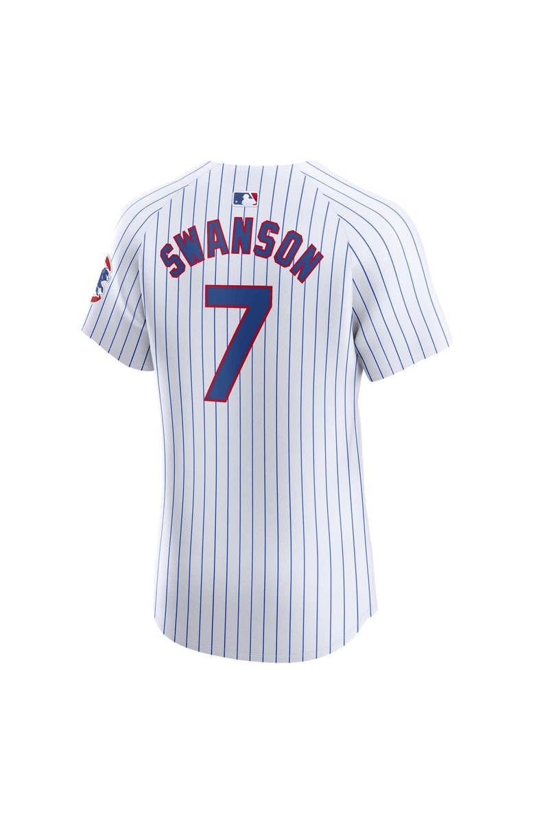 Nike Men's Nike Dansby Swanson White Chicago Cubs Home Elite Player Jersey, Alternate, color, 